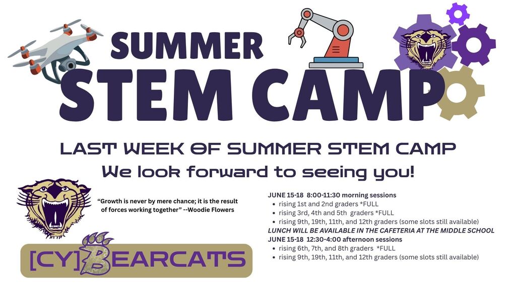 Last week of SUMMER STEM CAMP