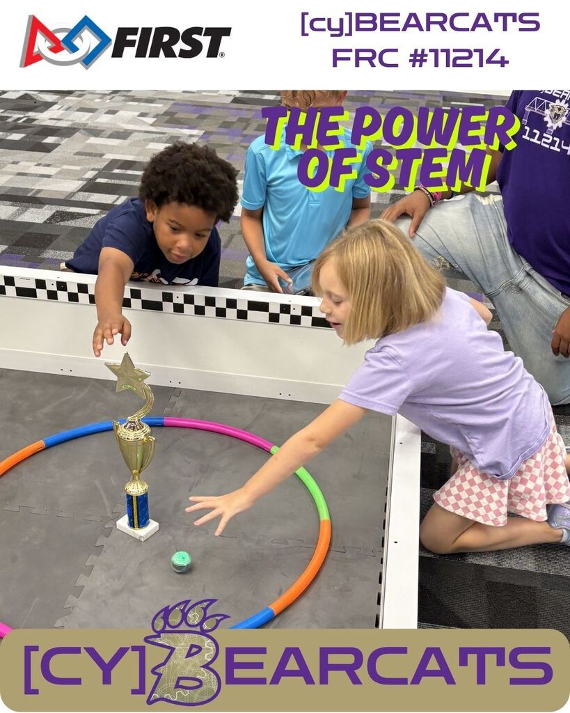 Making their Sphero Robot drive around the trophy was great fun at today's STEM camp.
