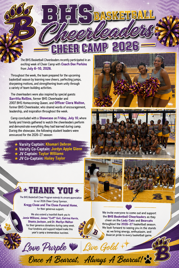 2026 BHS Cheer Camp