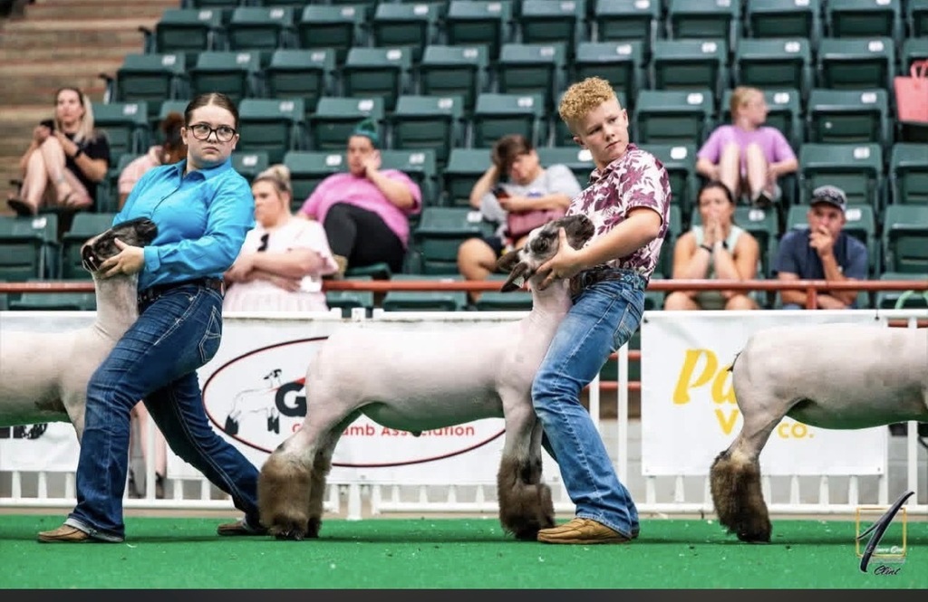 Charlie Griffin exhibited  his  Livestock SAE Projects on the state and national level. 
