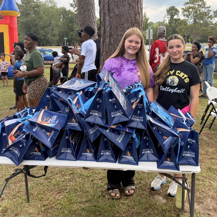 Members of the Anchor Club helped the T & S Foundation with their Back to School Bash.