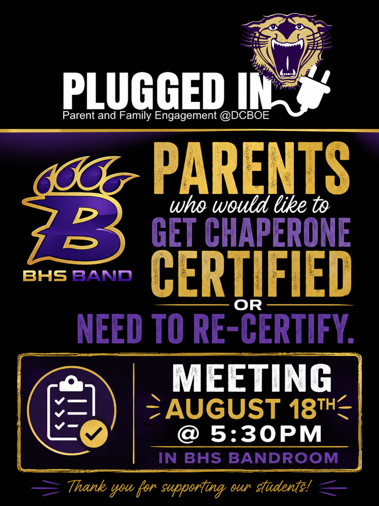 Parent/Family Engagement-Chaperone Certification Meeting