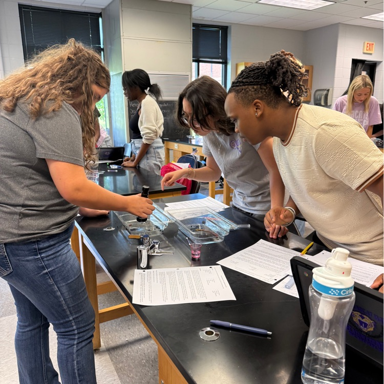 Biology students got hands-on experience exploring the characteristics of life! Students used both a model and a live worm to observe, identify, and connect the characteristics that all living organisms share.