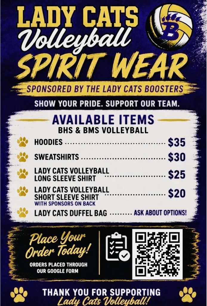 BHS Volleyball Spirit Wear