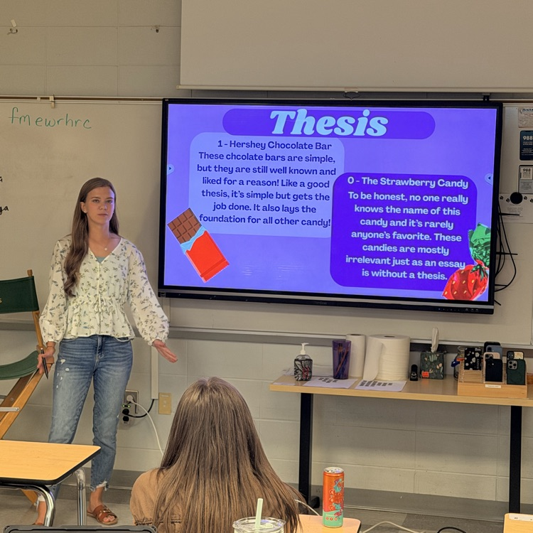 AP Lit students showed their understanding of the College Board rubric by tying it to everyday items. 