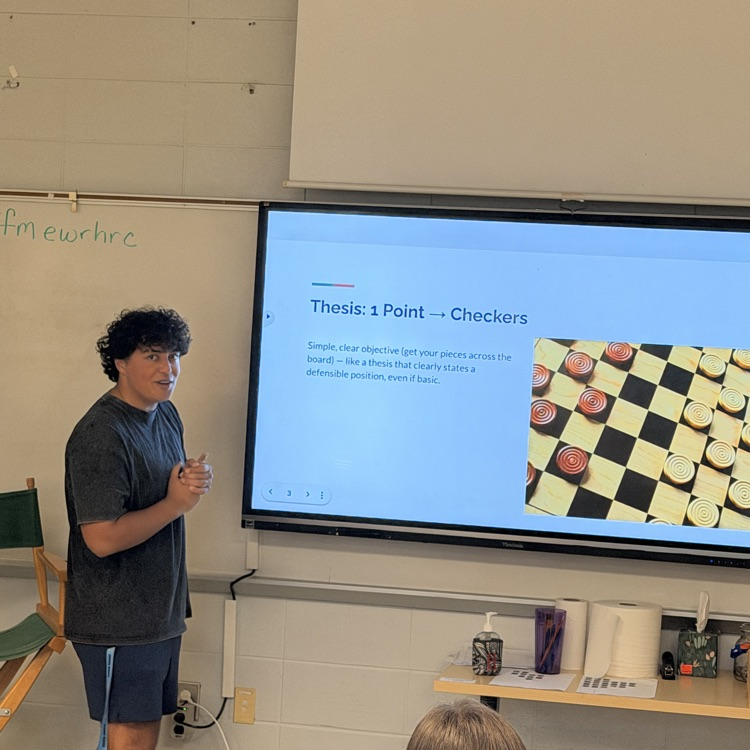 AP Lit students showed their understanding of the College Board rubric by tying it to everyday items. 