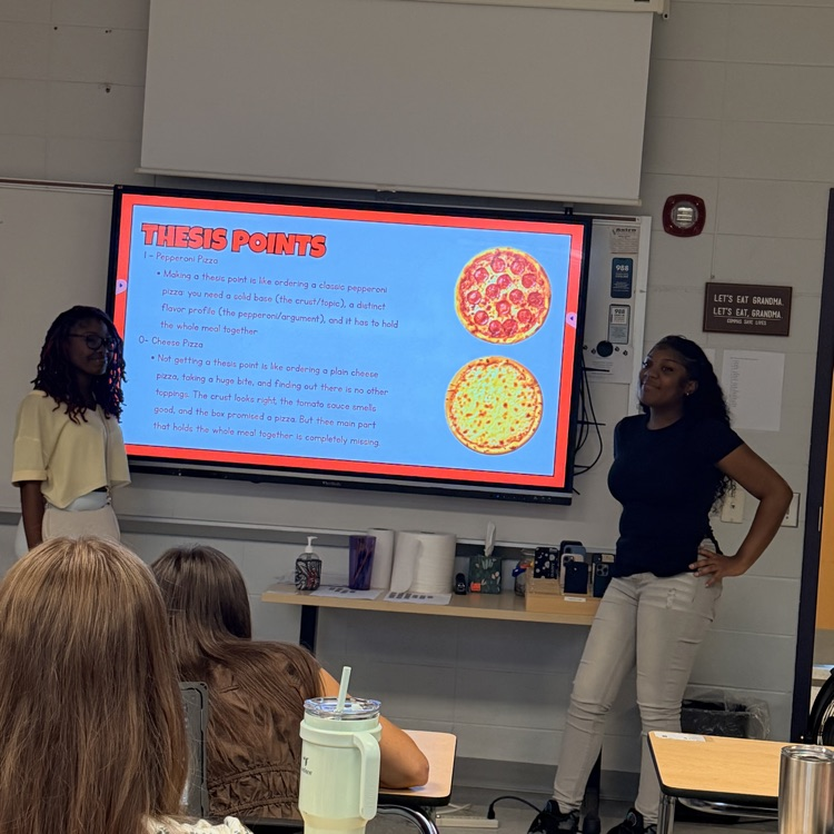 AP Lit students showed their understanding of the College Board rubric by tying it to everyday items. 
