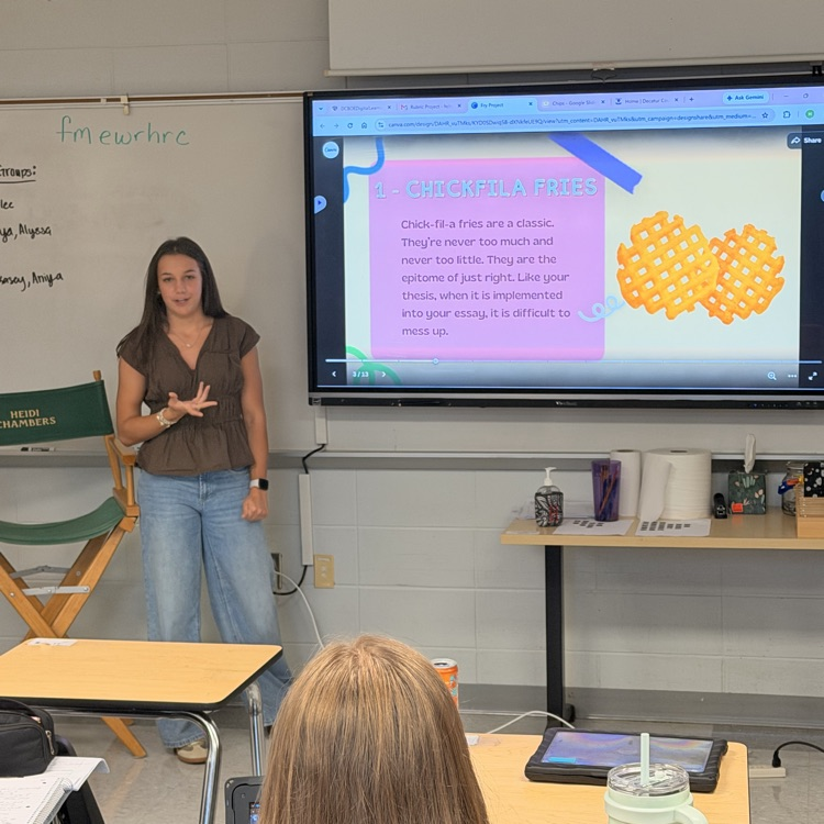 AP Lit students showed their understanding of the College Board rubric by tying it to everyday items. 
