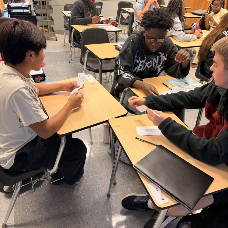 English II students determine if quotes from "The Landlady" foreshadow the ending. 