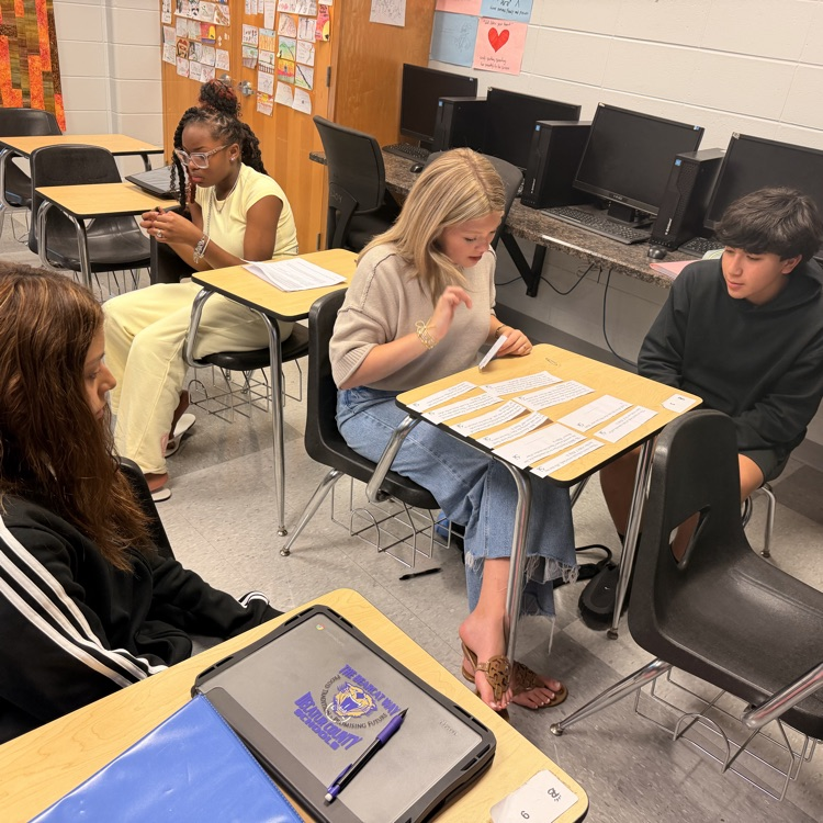 English II students determine if quotes from "The Landlady" foreshadow the ending. 