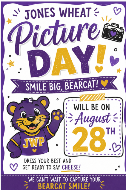 JWP Picture Day is August 28th