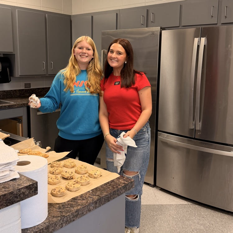 The Anchor Club was baking away this afternoon for tomorrow's bake sale.  Make sure you bring a little cash to buy some goodies during your lunch tomorrow. 