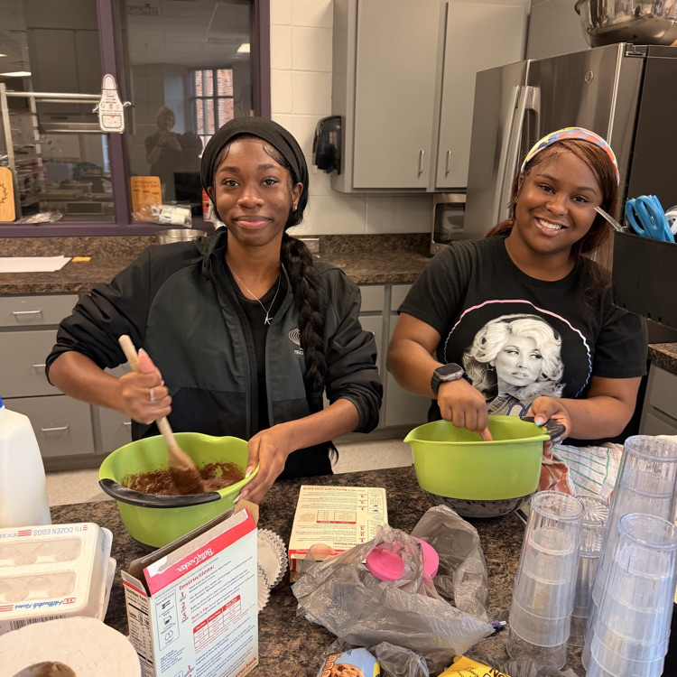 The Anchor Club was baking away this afternoon for tomorrow's bake sale.  Make sure you bring a little cash to buy some goodies during your lunch tomorrow. 