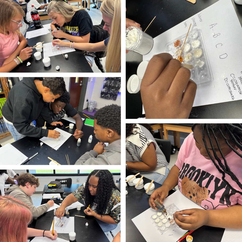 Team 8.2 students exploring Physical & Chemical Changes!