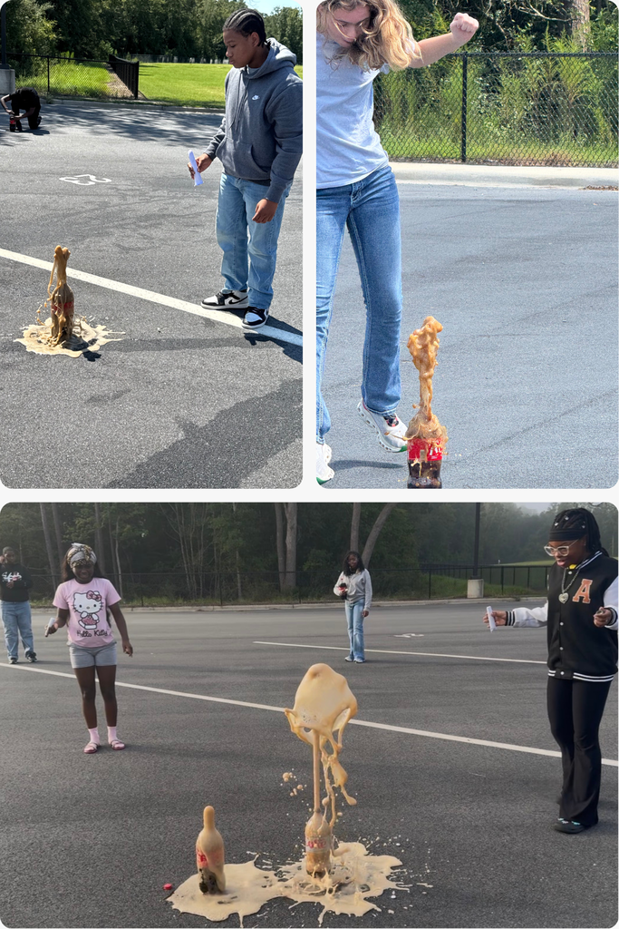 Team 8.2 students exploring Physical & Chemical Changes!