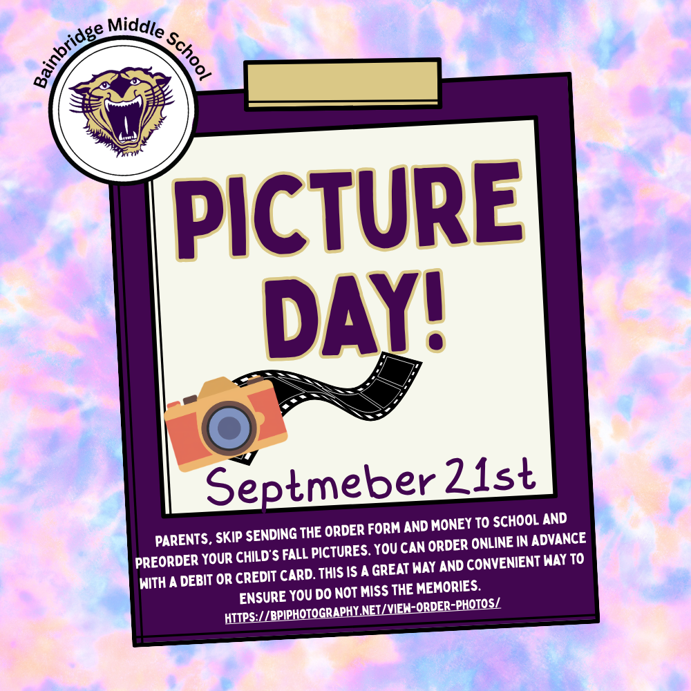 Picture Day is coming to BMS on September 21st.