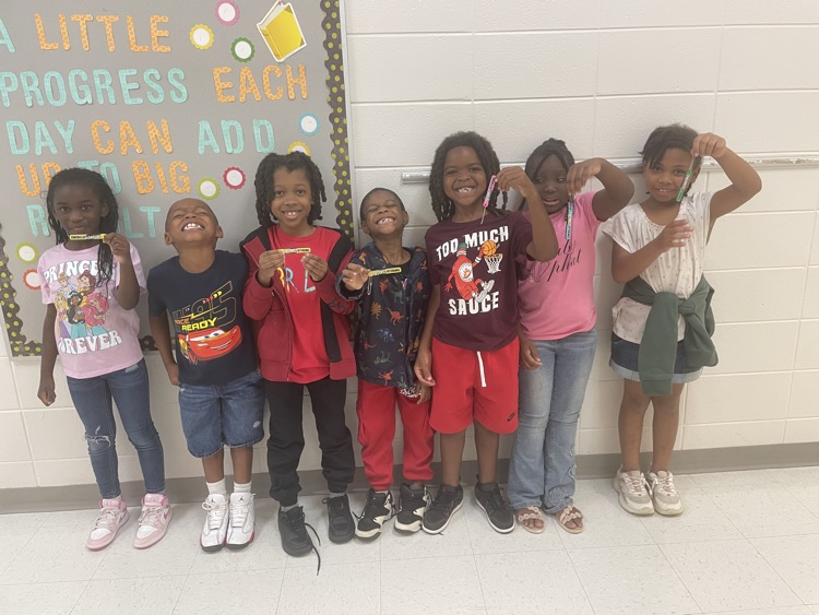 Mrs Langdon’s perfect attendance students!