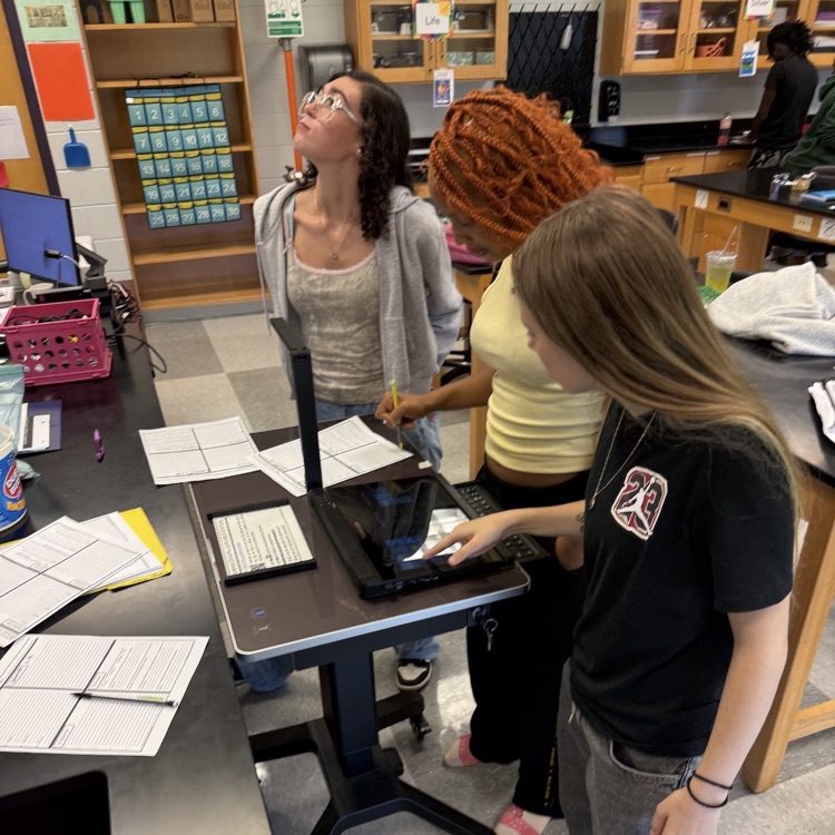 Environmental Science students explored the impacts various limiting  factors have on fish populations.