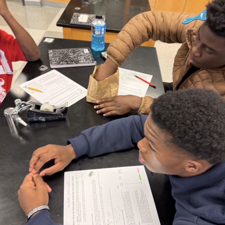 Environmental Science students explored the impacts various limiting  factors have on fish populations.