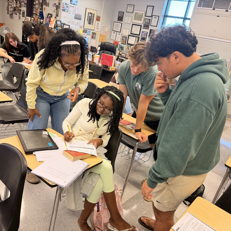 AP Lit students compete against each other while reviewing for their literary terms test. 