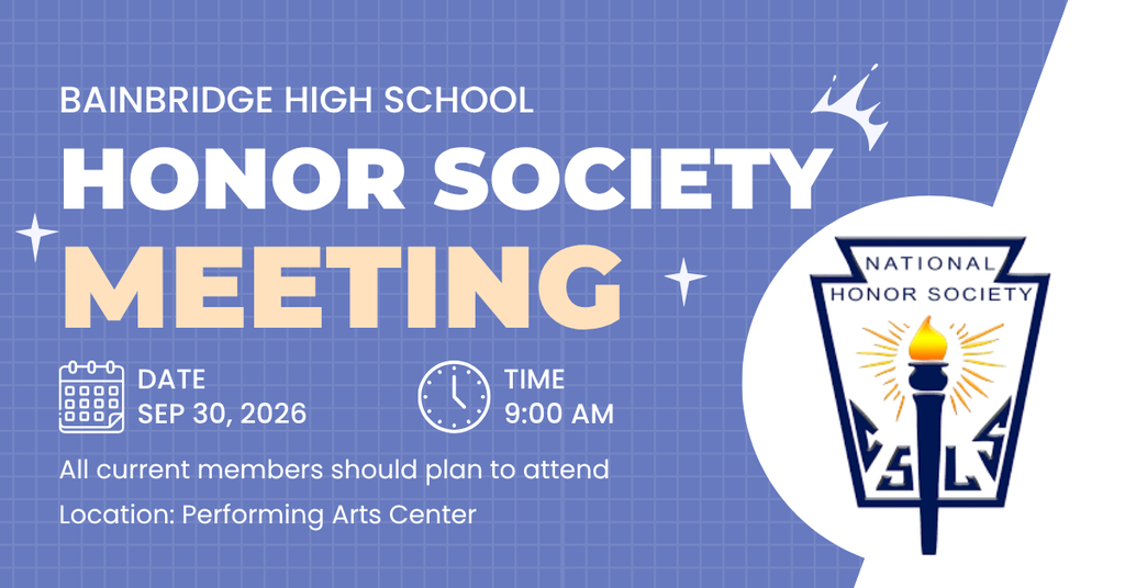 BHS Honor Society Meeting 9/30/26
