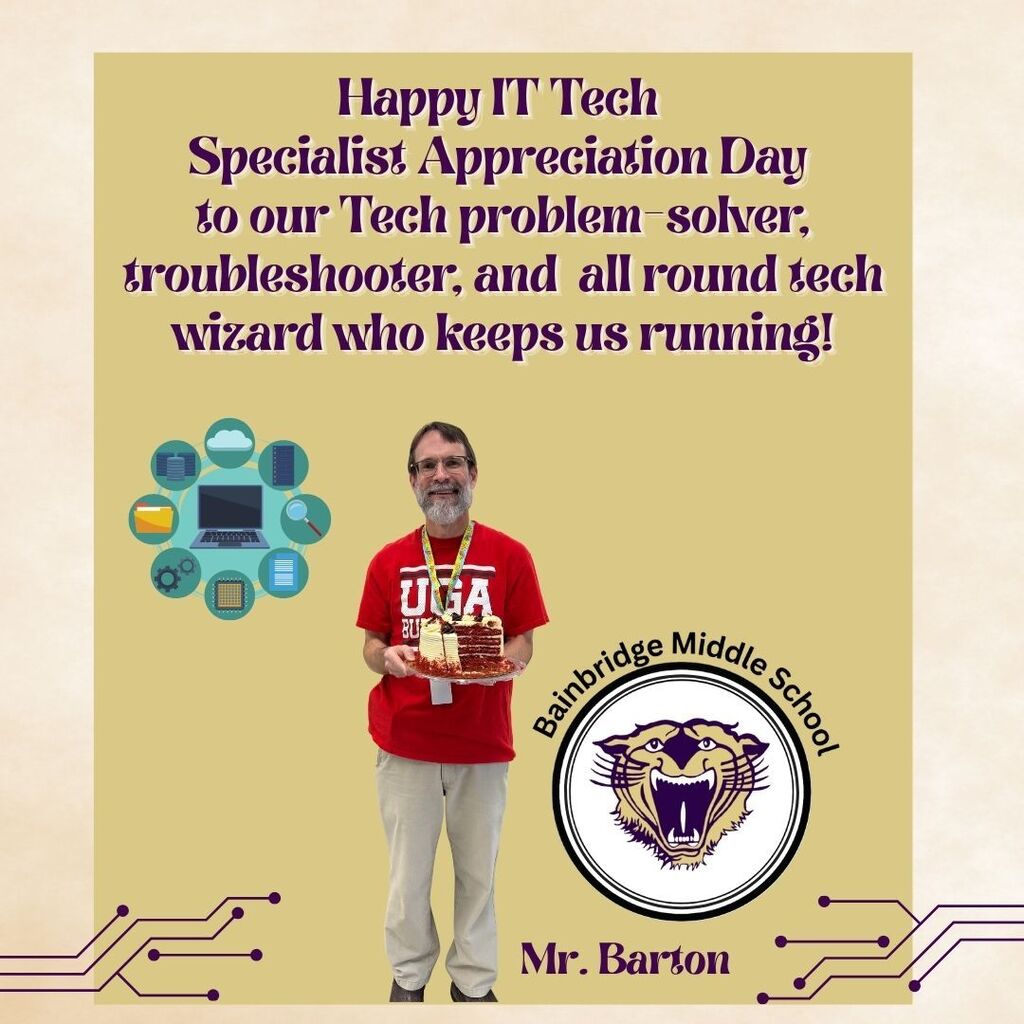 Happy IT Tech Specialist Appreciation Day to our Tech problem-solver, troubleshooter, and all round tech wizard who keeps us running. 