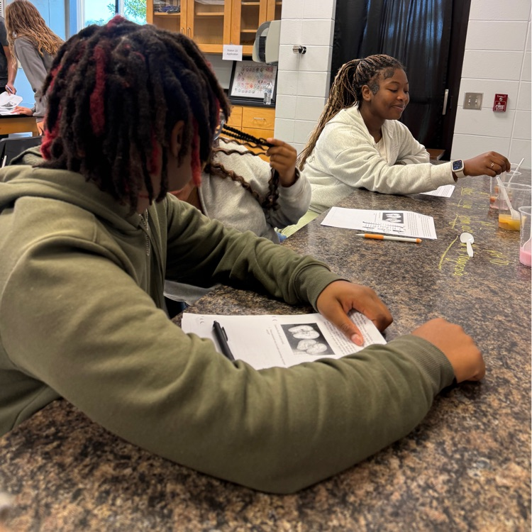 Our Biology students got to take learning out of the textbook and into the lab! Today, they investigated enzyme activity with a hands-on lab to explore how enzymes function. 