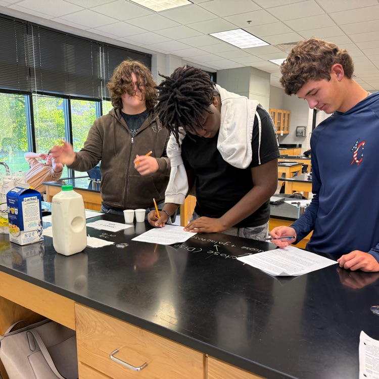 Our Biology students got to take learning out of the textbook and into the lab! Today, they investigated enzyme activity with a hands-on lab to explore how enzymes function. 