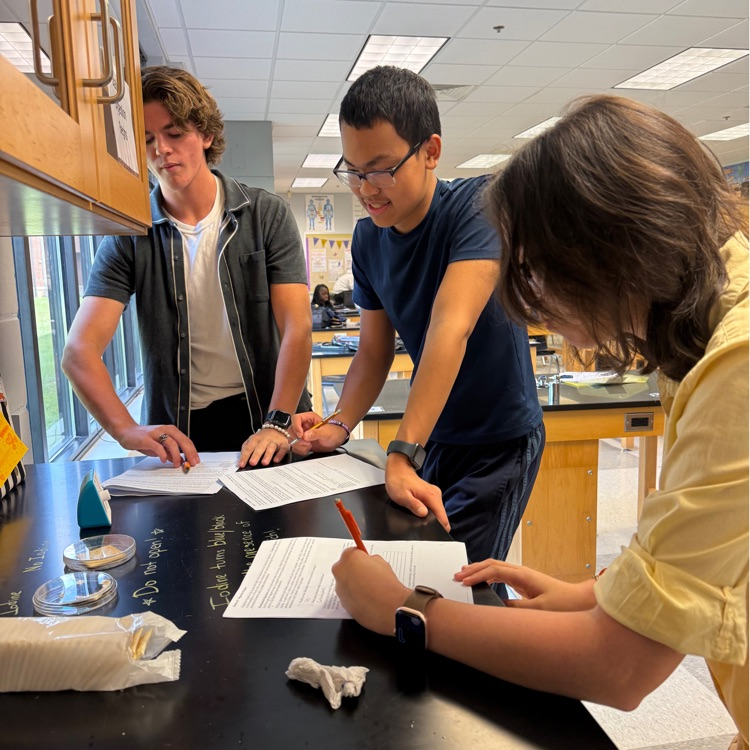 Our Biology students got to take learning out of the textbook and into the lab! Today, they investigated enzyme activity with a hands-on lab to explore how enzymes function. 
