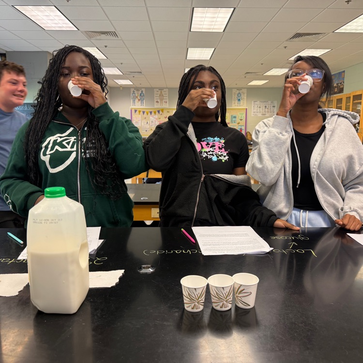 Our Biology students got to take learning out of the textbook and into the lab! Today, they investigated enzyme activity with a hands-on lab to explore how enzymes function. 