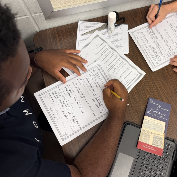 Students in Mrs Jarrett’s Civics class participated in an escape room filled with constitutional facts to celebrate Constitution day on Sept 17th.