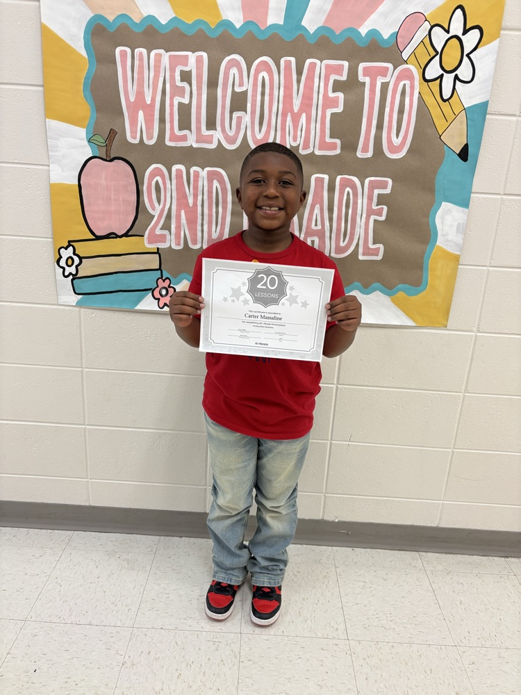 Mrs. K. Williams’s students are happy to show 20 Iready lessons passed in Reading!🎉