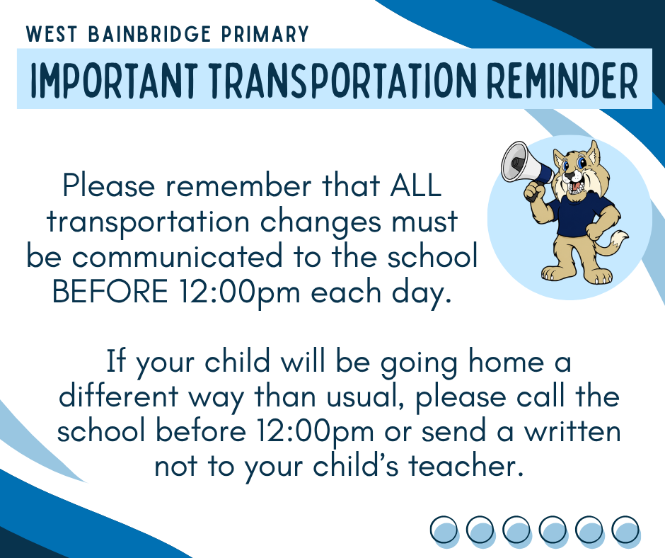 Transportation reminder english
