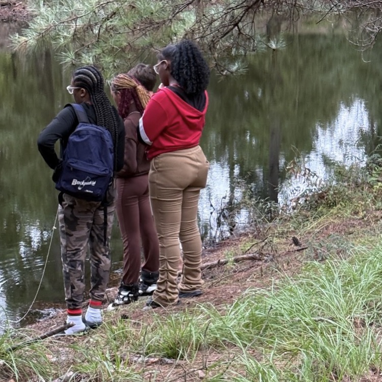 Environmental Science students investigated the chemical and physical characteristics of the pond on campus. *the minnows were promptly returned to the pond*