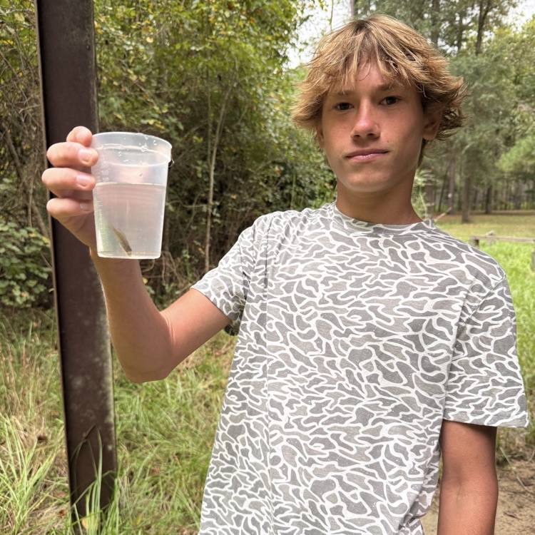 Environmental Science students investigated the chemical and physical characteristics of the pond on campus. *the minnows were promptly returned to the pond*