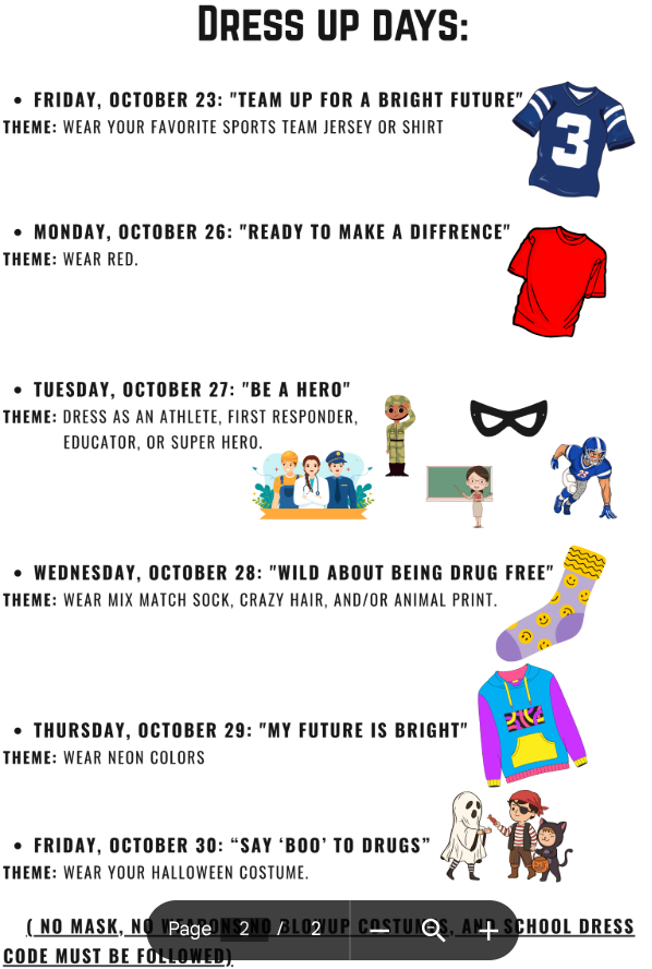 This image contains information about red ribbon week.