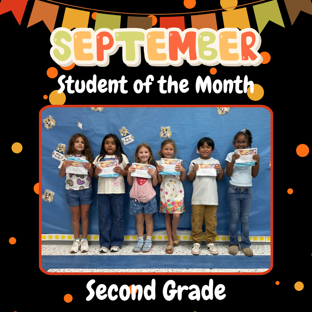 September Student of the Month Second Grade