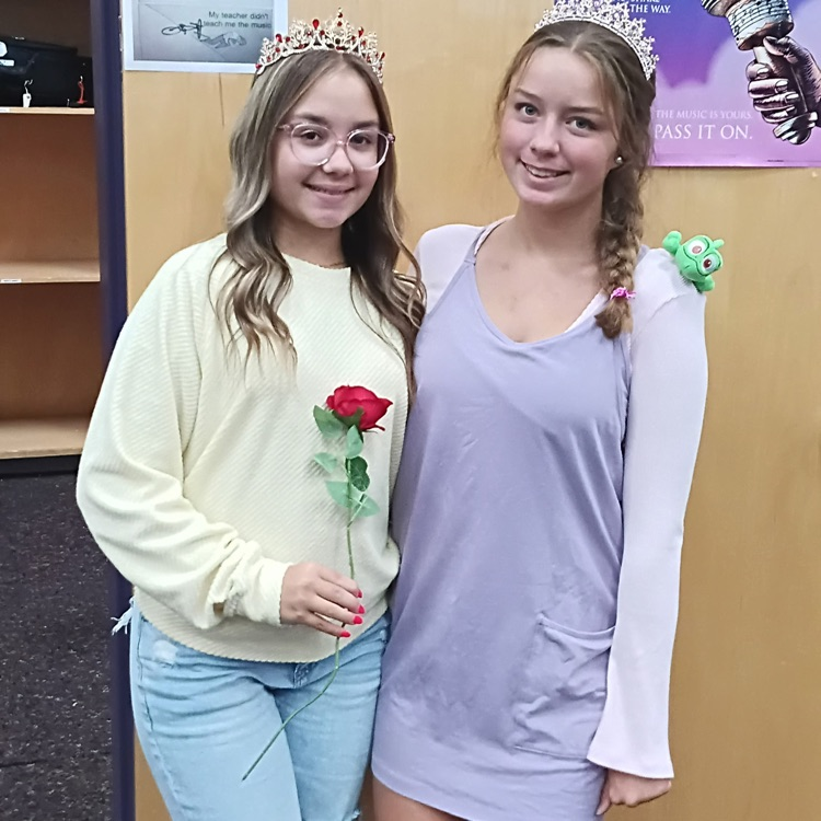 There were many characters roaming the halls today- HOCO Day 1- Disney vs Marvell