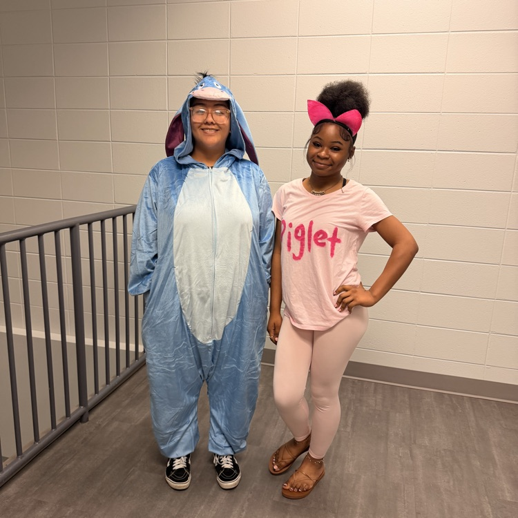There were many characters roaming the halls today- HOCO Day 1- Disney vs Marvell