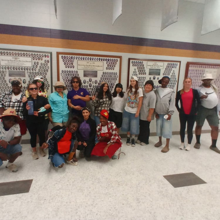 Soccer moms and BBQ dads were all around the BHS halls today- Homecomimg Day 2