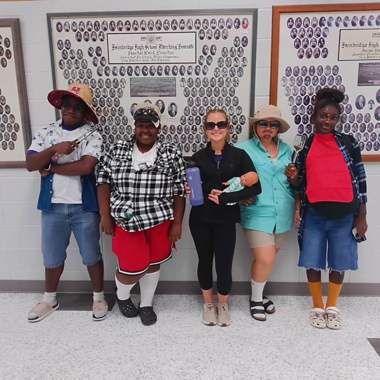 Soccer moms and BBQ dads were all around the BHS halls today- Homecomimg Day 2