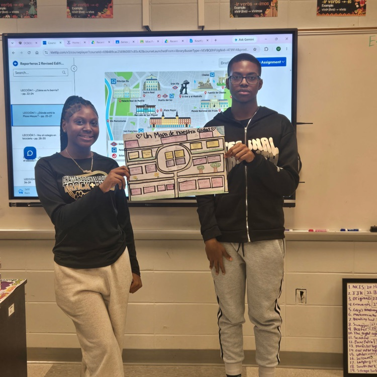 Spanish III students make maps to study living in a bigger city