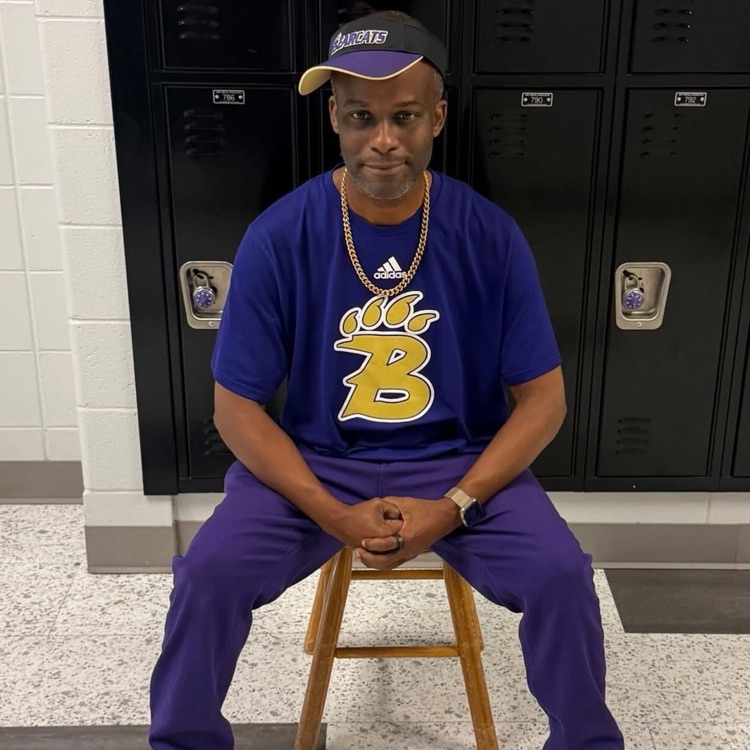 Cheering on the Bearcats in our purple and gold- HOCO Day 4