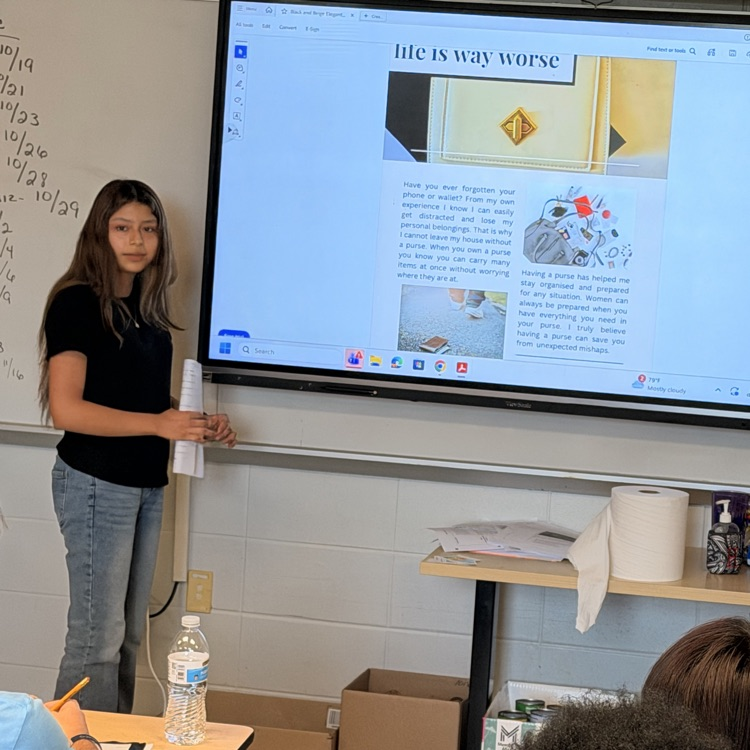 English 2 students designed and presented a product or campaign to reinforce their understanding of persuasive appeals. 