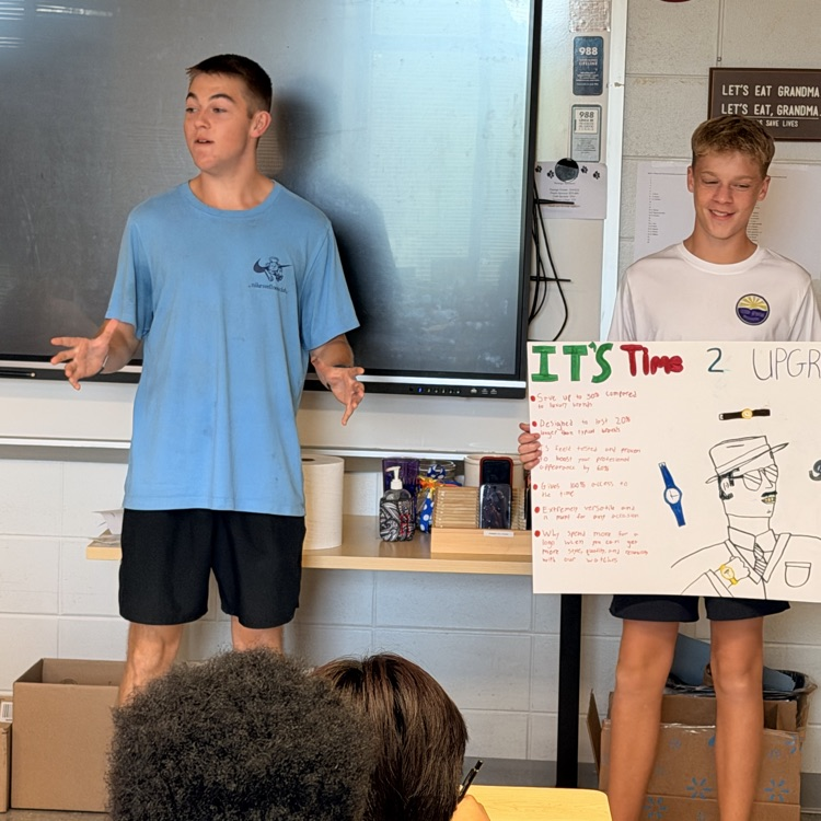 English 2 students designed and presented a product or campaign to reinforce their understanding of persuasive appeals. 