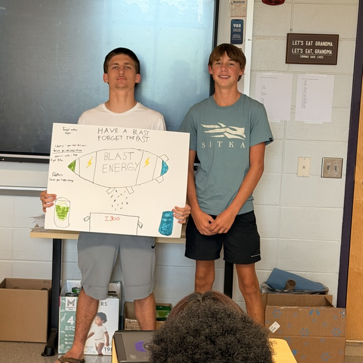 English 2 students designed and presented a product or campaign to reinforce their understanding of persuasive appeals. 