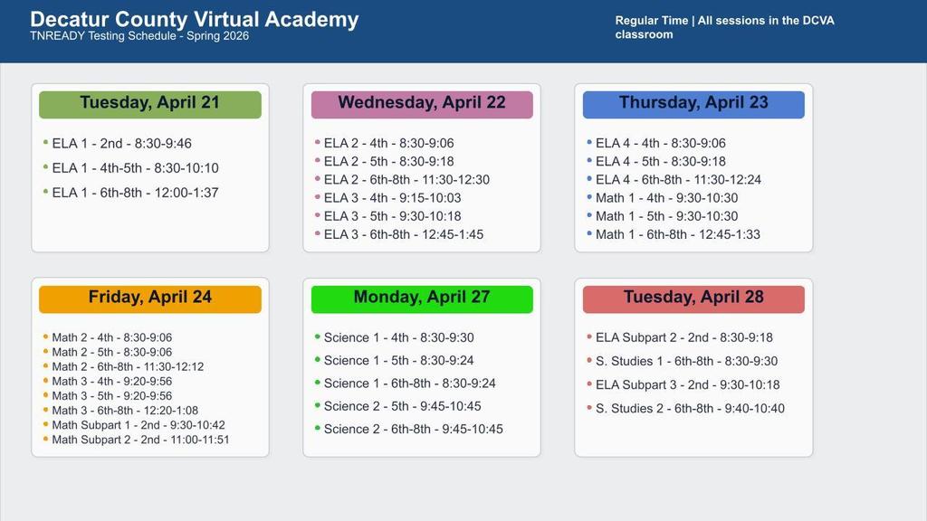 Schedule