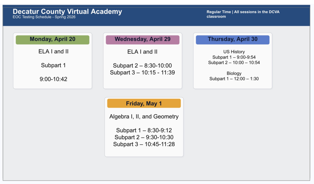 Schedules