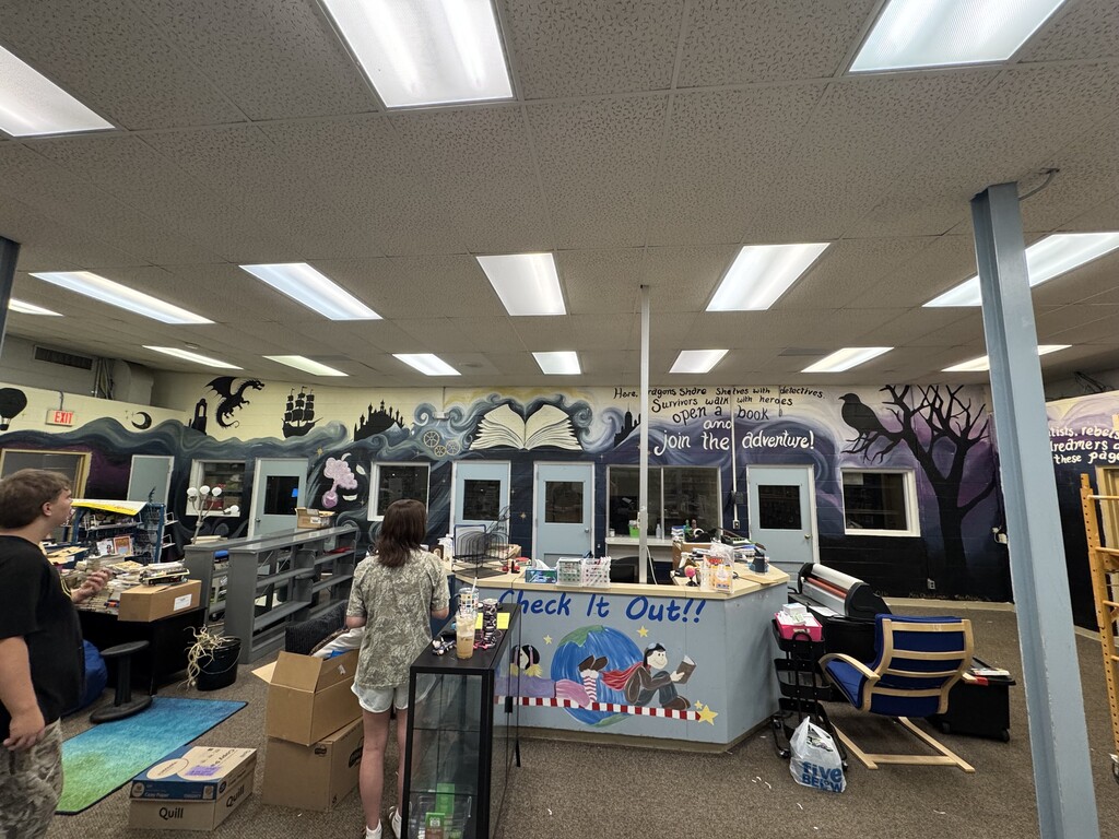DCMS Library Mural