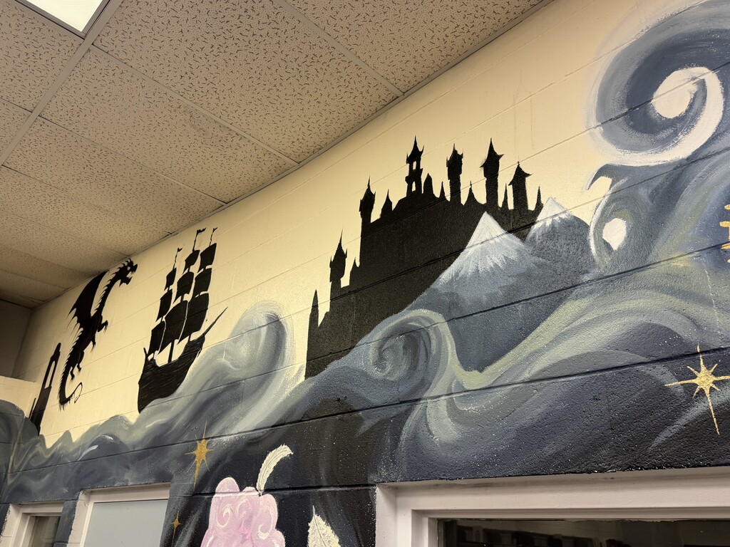 DCMS Library Mural